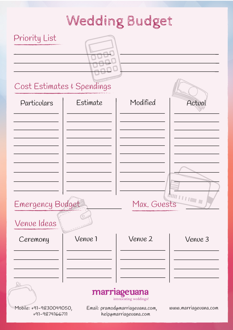 Wedding Planning Checklist