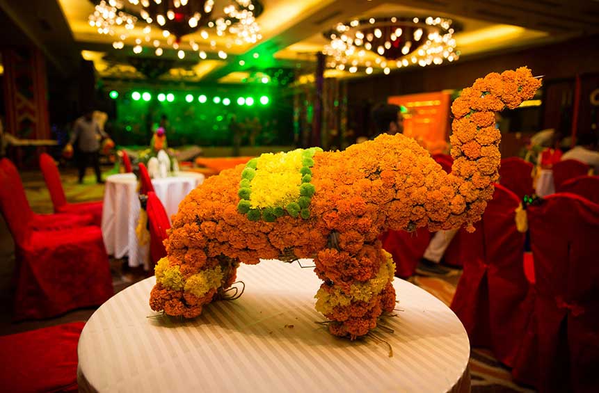 elephant wedding decor
