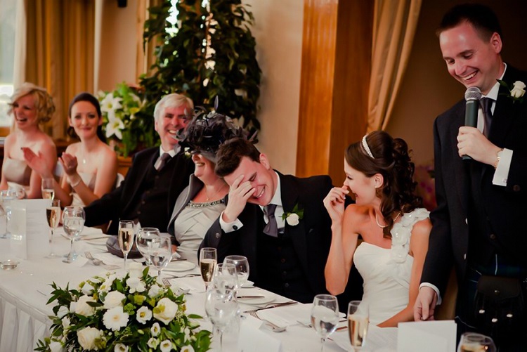 dresses and toasts by family