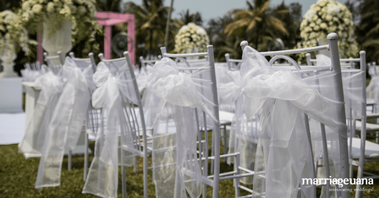 white wedding planners